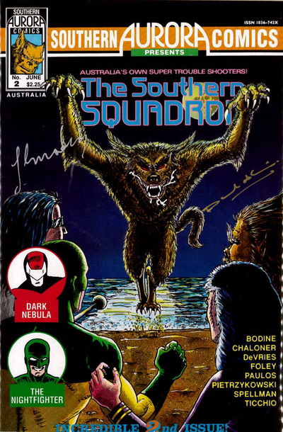 Southern Aurora Comics (Southern Aurora, 1990 series) v1#2 — Southern Aurora Comics Presents The Southern Squadron (June 1991)