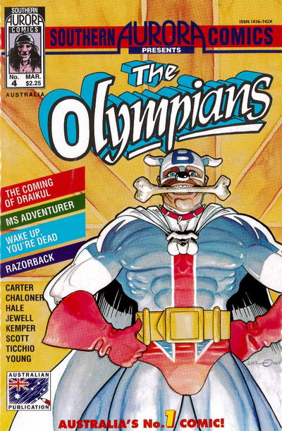 Southern Aurora Comics (Southern Aurora, 1990 series) #4 — Southern Aurora Comics Presents The Olympians (March 1992)