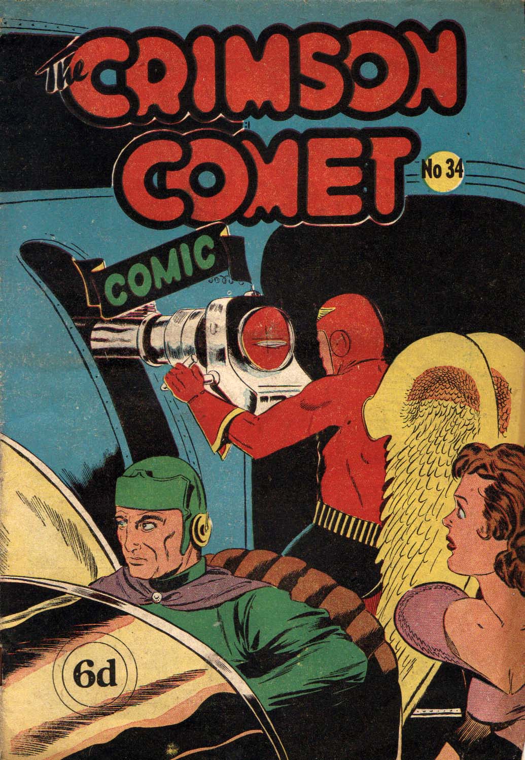 The Crimson Comet Comic (Action Comics, 1952? series) #34 ([March 1952?])