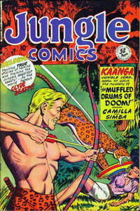 Jungle Comics (Fiction House, 1940 series)  #118 (October 1949) — The Muffled Drums of Doom!