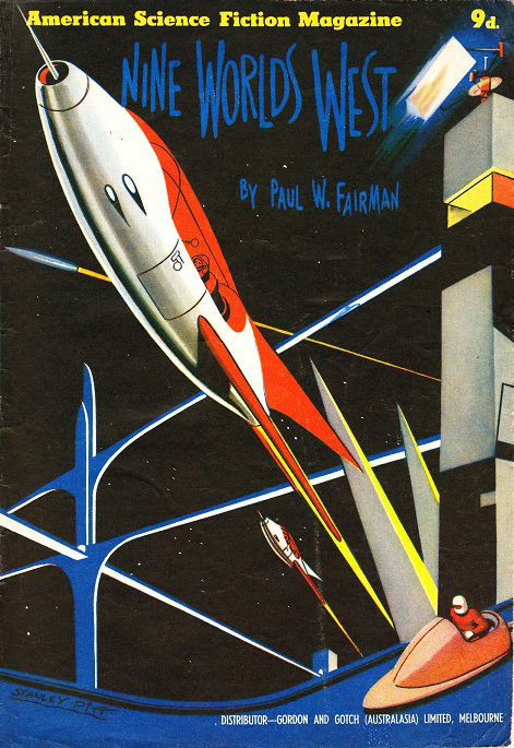 American Science Fiction (Malian, 1952 series) #33 — Nine Worlds West ([January 1955])