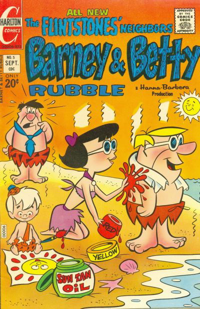 Barney and Betty Rubble (Charlton, 1973 series) #5 September 1973