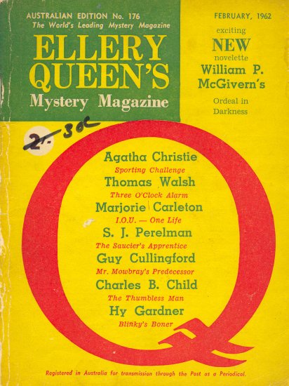 Ellery Queen's Mystery Magazine (Consolidated Press, 1947 series) #176 (February 1962)