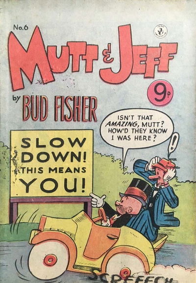 Mutt & Jeff (Colour Comics, 1956 series) #6 [August 1956?]