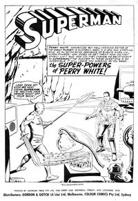 Giant Superman Album (Colour Comics, 1961 series) #20 — The Super-Powers of Perry White!