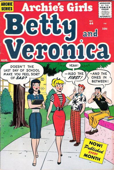 Archie's Girls Betty and Veronica (Archie, 1950 series) #44 August 1959