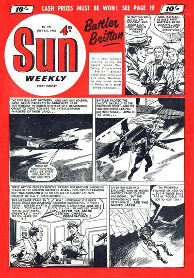 Sun (AP, 1952 series) #491 5 July 1958