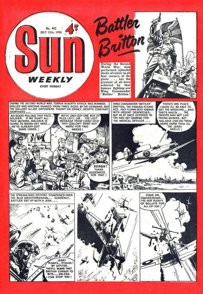 Sun (AP, 1952 series) #492 12 July 1958