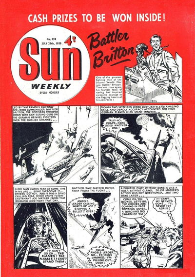 Sun (AP, 1952 series) #494 26 July 1958