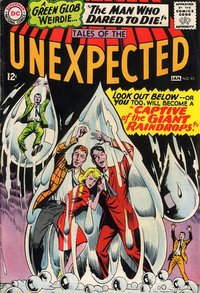 Tales of the Unexpected (DC, 1956 series)  #92 (December 1965-January 1966) — Captive of the Giant Raindrops!