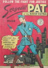 Sergeant Pat of the Radio-Patrol (Atlas, 1948 series) #54 [December 1956?]