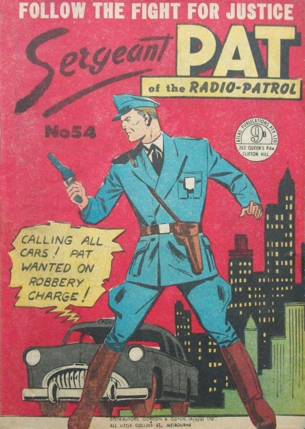Sergeant Pat of the Radio-Patrol (Atlas, 1948 series) #54 ([April 1956?])