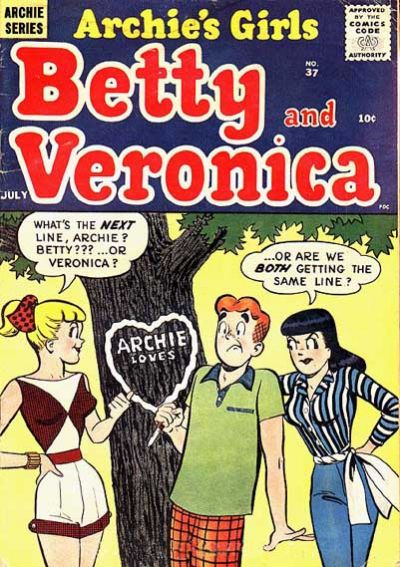Archie's Girls Betty and Veronica  #37 (July 1958)