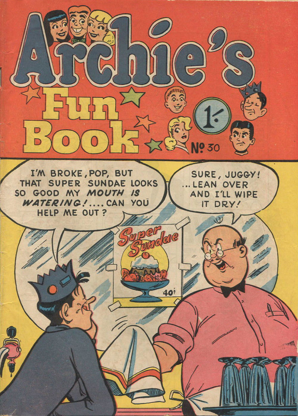 Archie's Fun Book (Archie, 1955 series) #30 ([January 1958?])