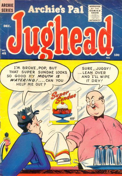 Archie's Pal Jughead (Archie, 1949? series) #45 (December 1957)