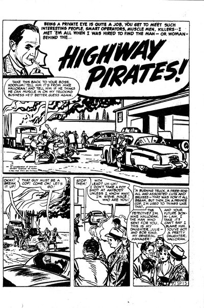 Sergeant Pat of the Radio-Patrol (Atlas, 1948 series)  #47 ([September 1954?]) — Highway Pirates!