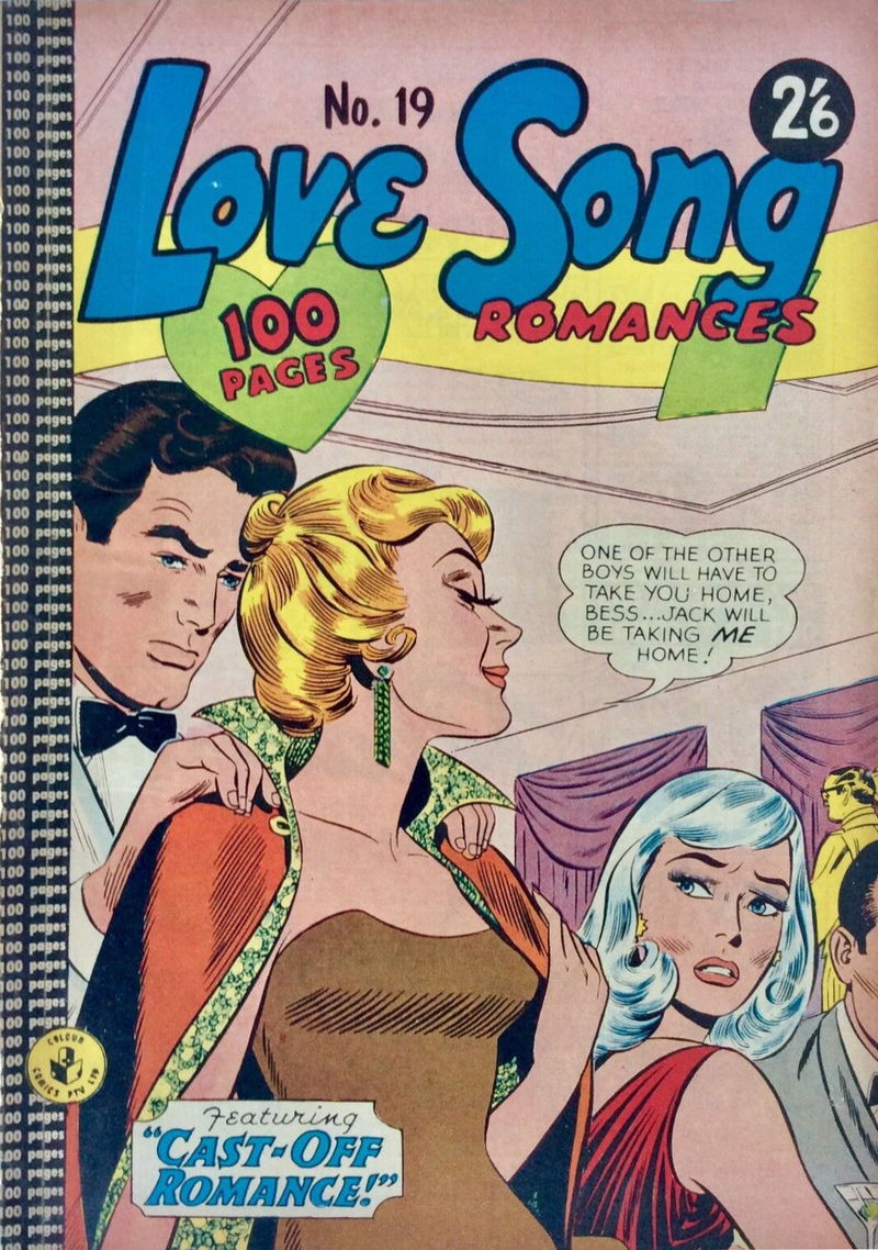 Love Song Romances (Colour Comics, 1959 series) #19 ([January 1962?])