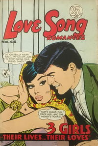 Love Song Romances (Colour Comics, 1959 series) #45 ([May 1967?])