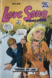 Love Song Romances (Colour Comics, 1959 series) #62 [August 1972?]