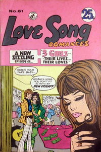 Love Song Romances (Colour Comics, 1959 series) #61 [May 1972?]