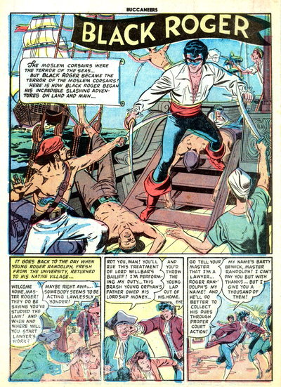 "The Moslem corsairs were the terror…" (<span class="fw-500">Buccaneers</span>  #19 (January 1950)), page 1