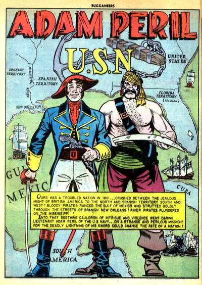 Ours was a troubled nation in 1801... (<span class="fw-500">Buccaneers</span>  #24 (November 1950)), page 1