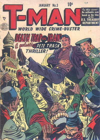 T-Man (Quality, 1951 series) #3 (January 1952)