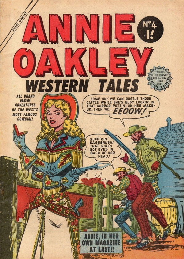 Annie Oakley Western Tales (Horwitz, 1956? series) #4 ([1957?])