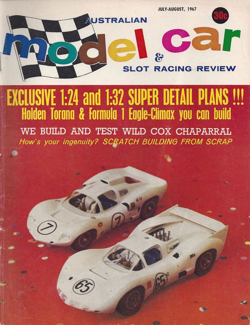 Australian Model Car & Slot Racing Review (Yaffa/Page, 1966 series) v2#4 (July-August 1967)