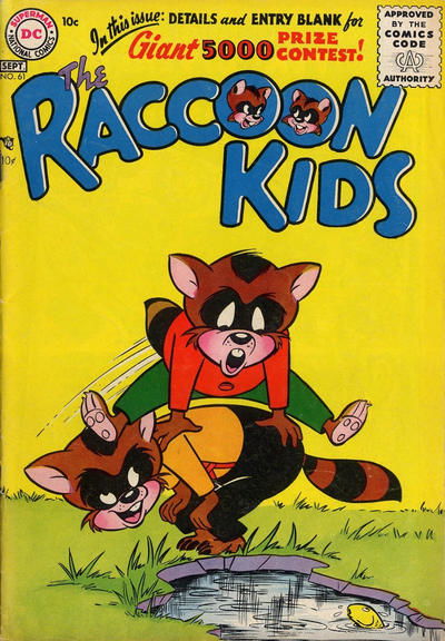 The Raccoon Kids (DC, 1954 series) #61 (September 1956)