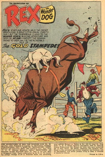 The Adventures of Rex the Wonder Dog (DC, 1952 series) #19 — The Gold Stampede! (page 1)