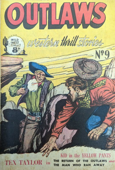 Outlaws Western Thrill Stories (Transport, 1952? series) #9 [June 1952?]