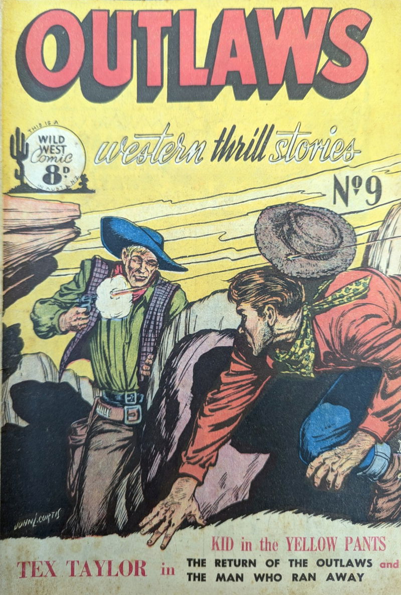 Outlaws Western Thrill Stories (Transport, 1952? series) #9 ([June 1952?])