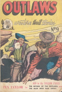 Outlaws Western Thrill Stories (Transport, 1952 series)  #9 ([June 1952?])