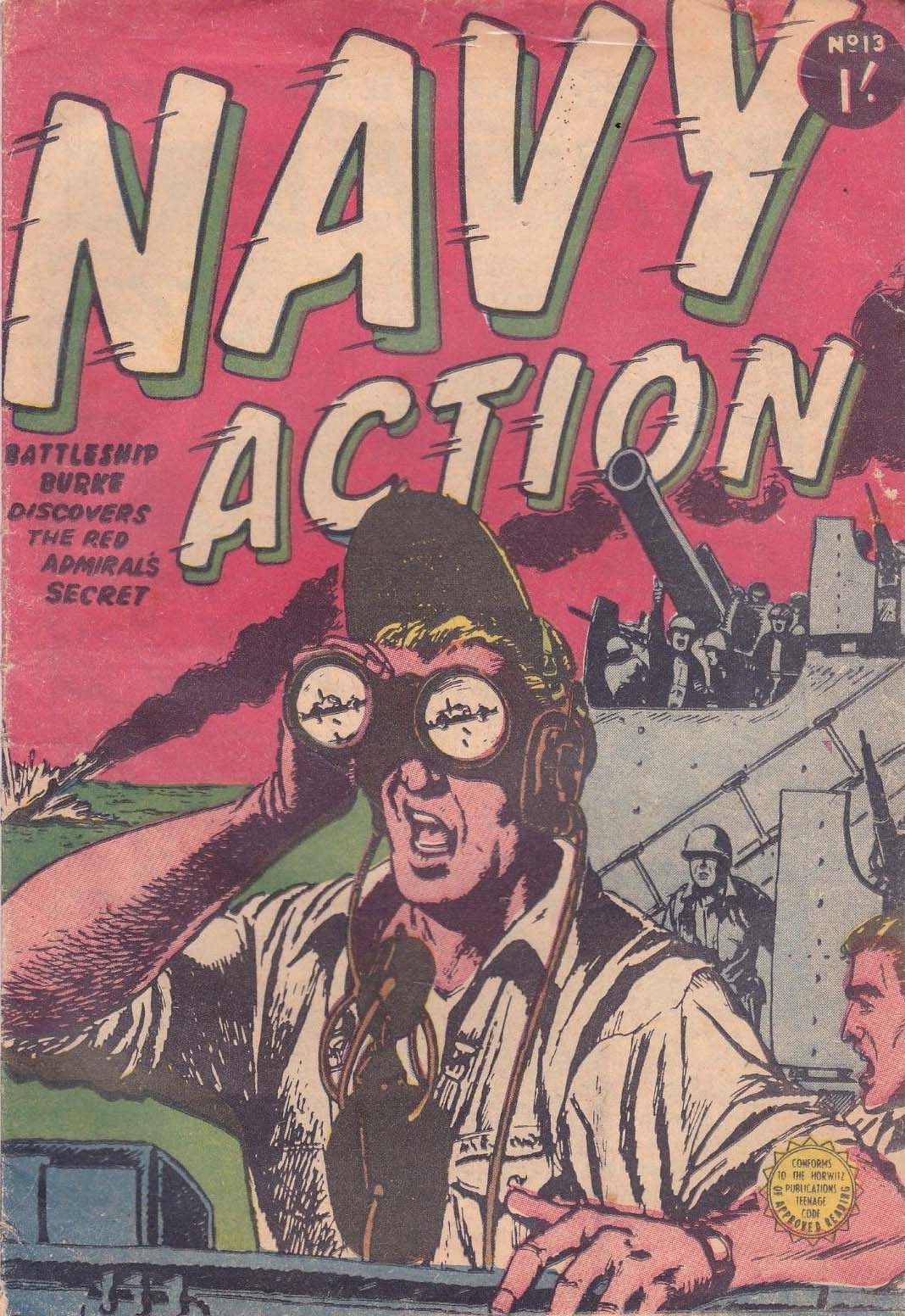 Navy Action (Horwitz, 1956 series) #13 ([June 1956?])