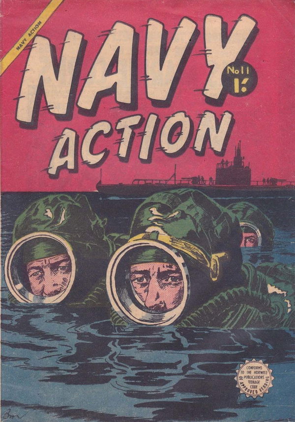 Navy Action (Horwitz, 1954 series) #11 ([February 1956?])