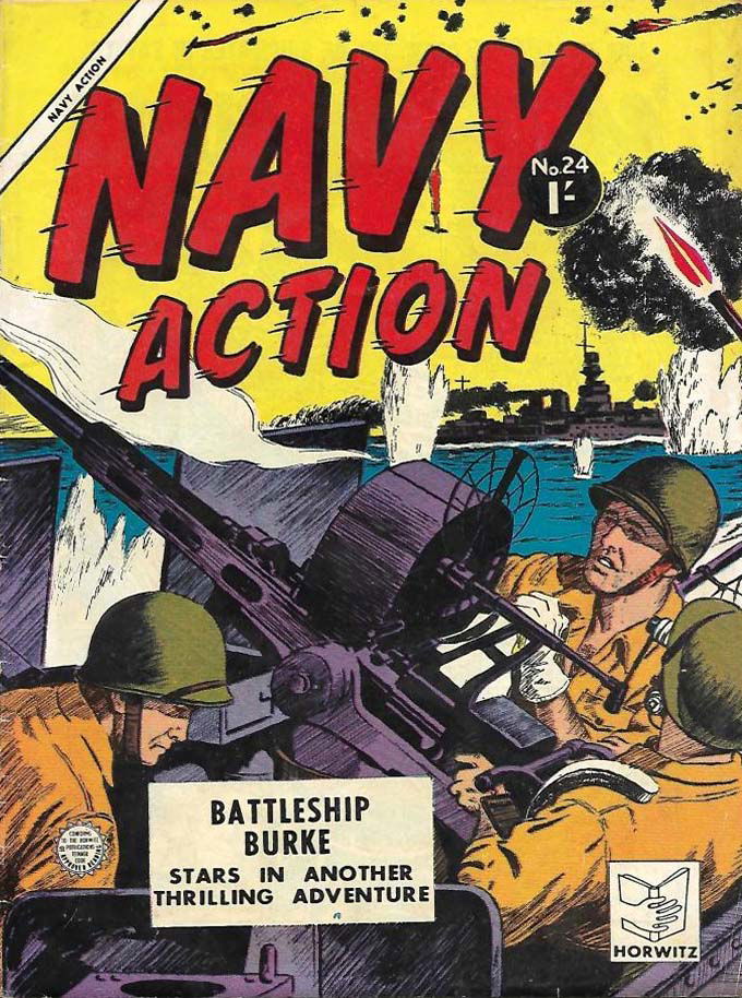 Navy Action (Horwitz, 1956 series) #24 ([April 1957?])
