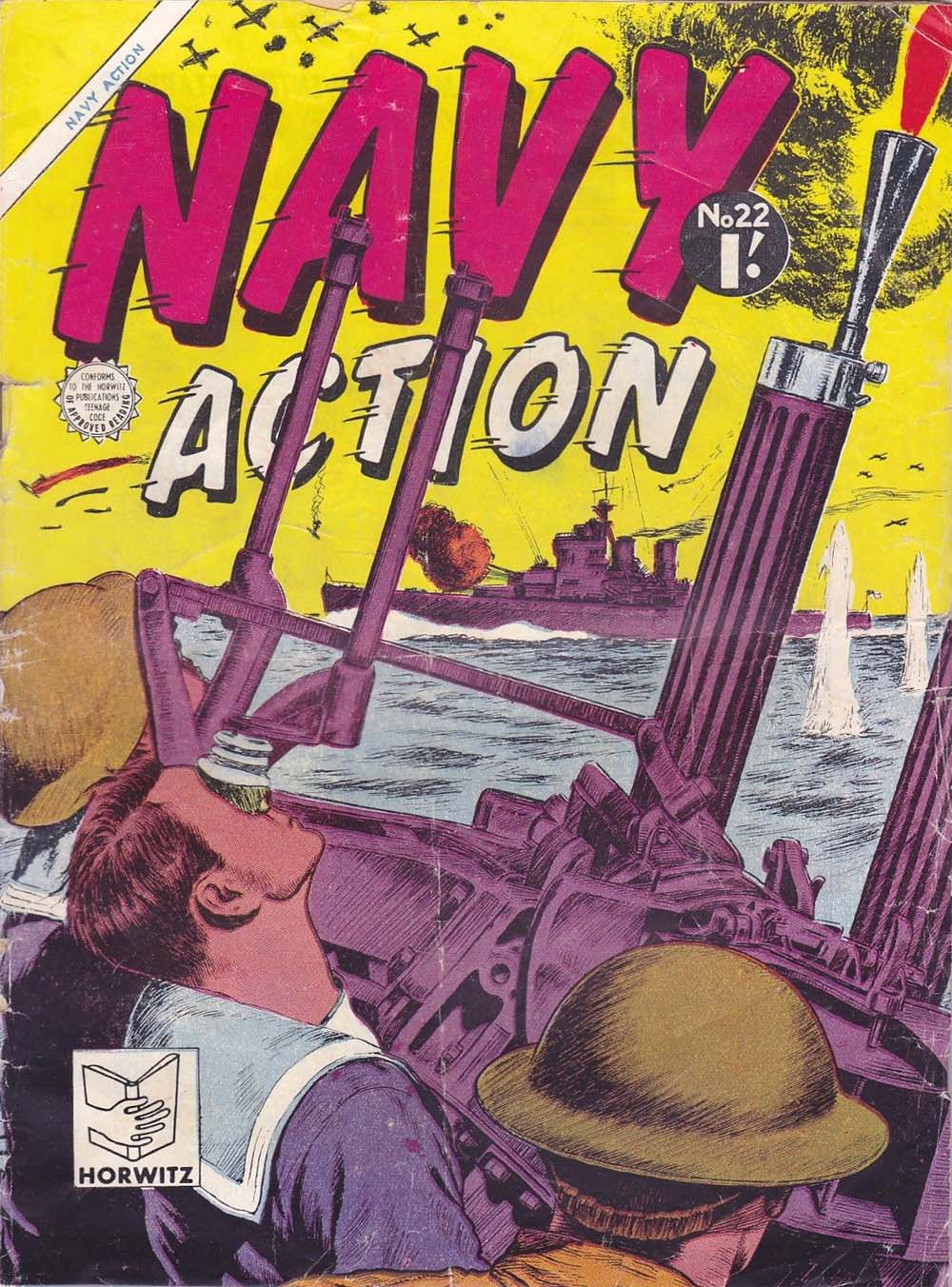 Navy Action (Horwitz, 1956 series) #22 ([March 1957?])