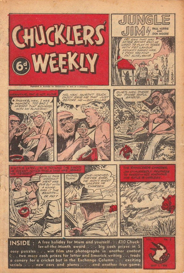 Chucklers' Weekly (Consolidated Press, 1954? series) v1#2 (7 May 1954)