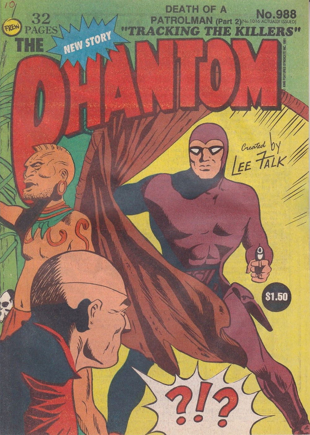 The Phantom (Frew, 1983 series) #988 (August 1991)