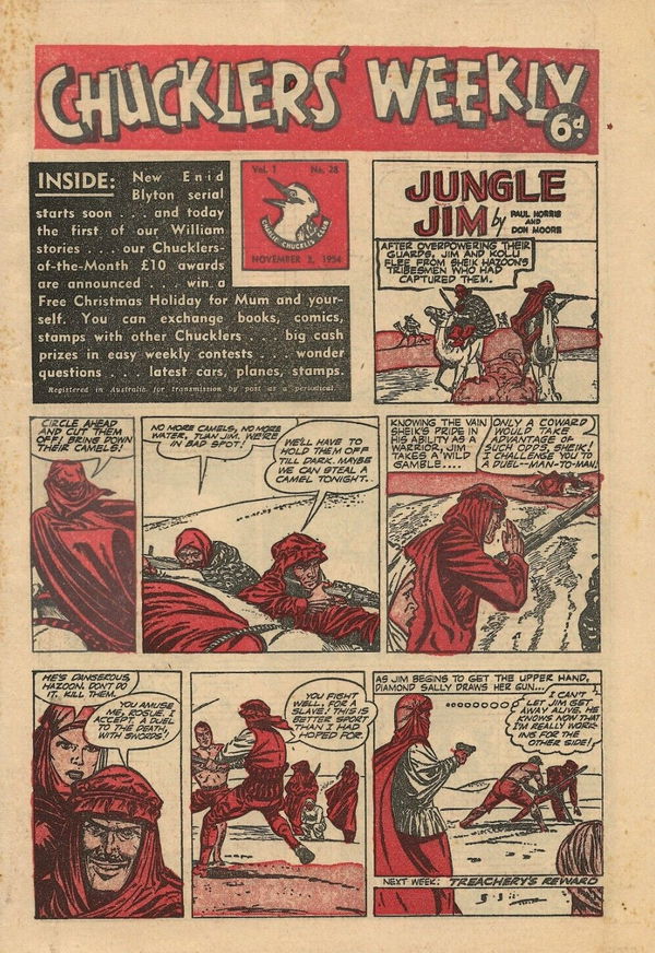 Chucklers' Weekly (Consolidated Press, 1954? series) v1#28 (November 1954)