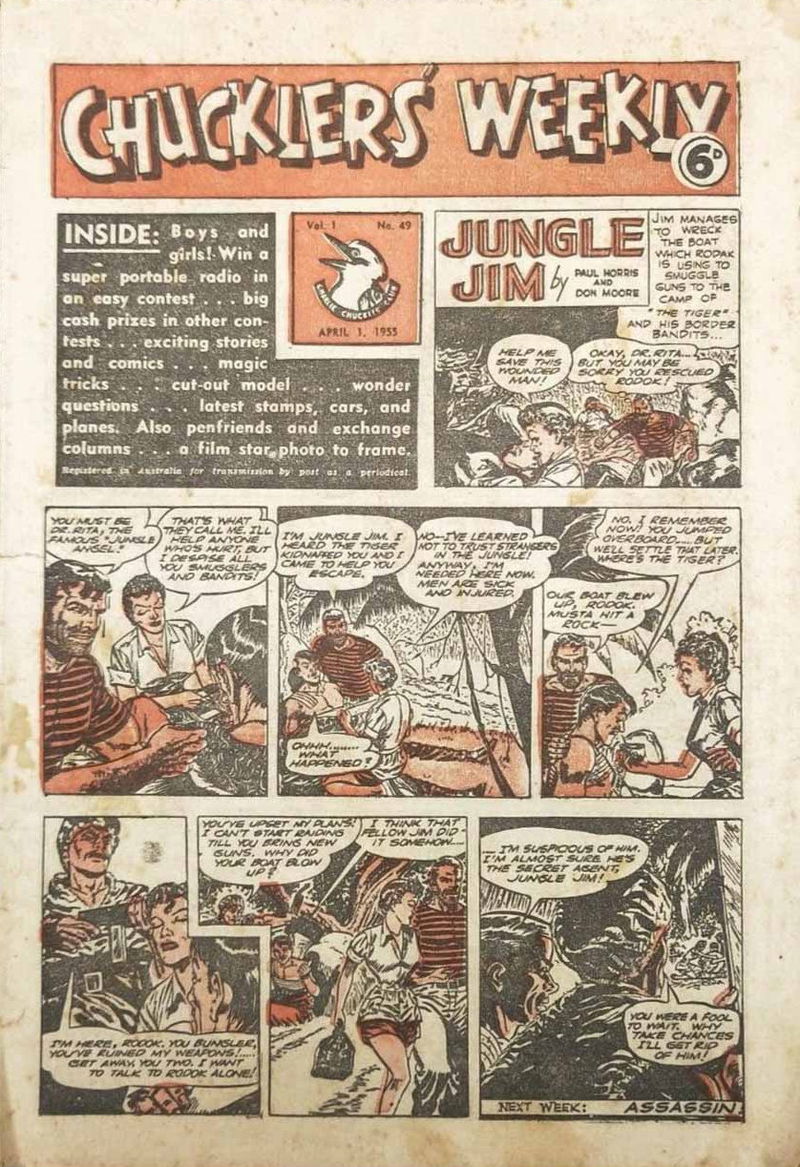 Chucklers' Weekly (Consolidated Press, 1954? series) v1#49 (1 April 1955)