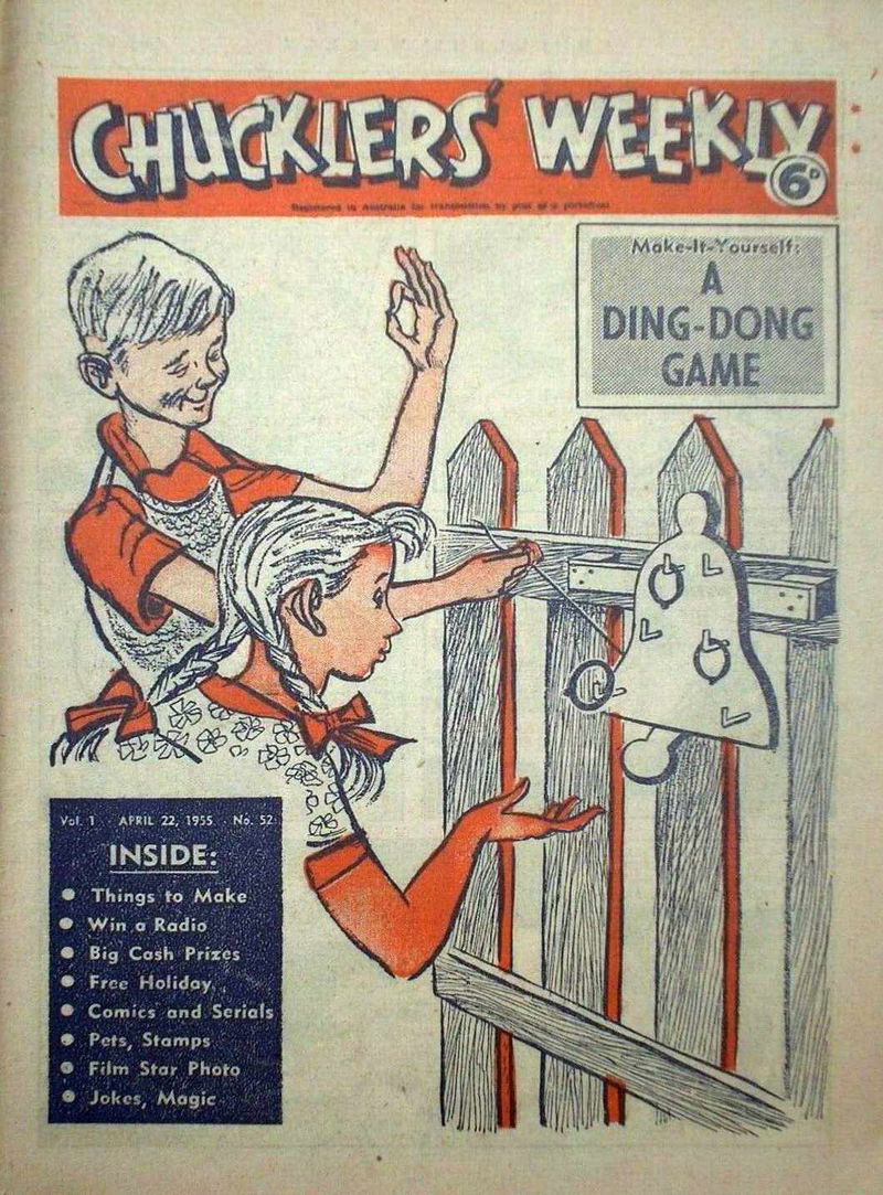 Chucklers' Weekly (Consolidated Press, 1954? series) v1#52 (22 April 1955)