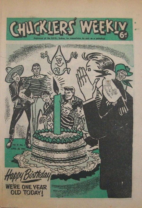 Chucklers' Weekly (Consolidated Press, 1954? series) v2#1 (29 April 1955)