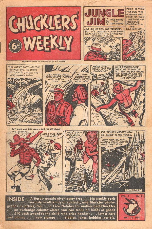 Chucklers' Weekly (Consolidated Press, 1954? series) v1#3 (14 May 1954)