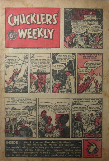 Chucklers' Weekly (Consolidated Press, 1954? series) v1#8 (18 June 1954)