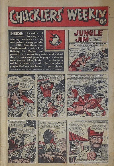 Chucklers' Weekly (Consolidated Press, 1954? series) v1#11 (9 July 1954)