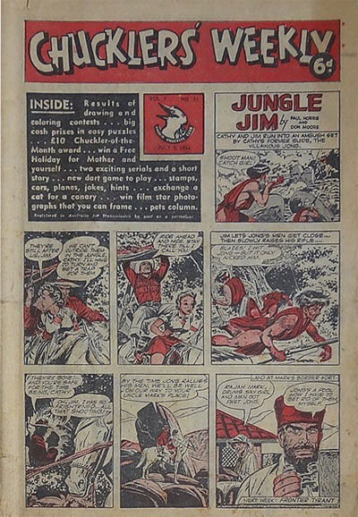 Chucklers' Weekly (Consolidated Press, 1954? series) v1#11 9 July 1954