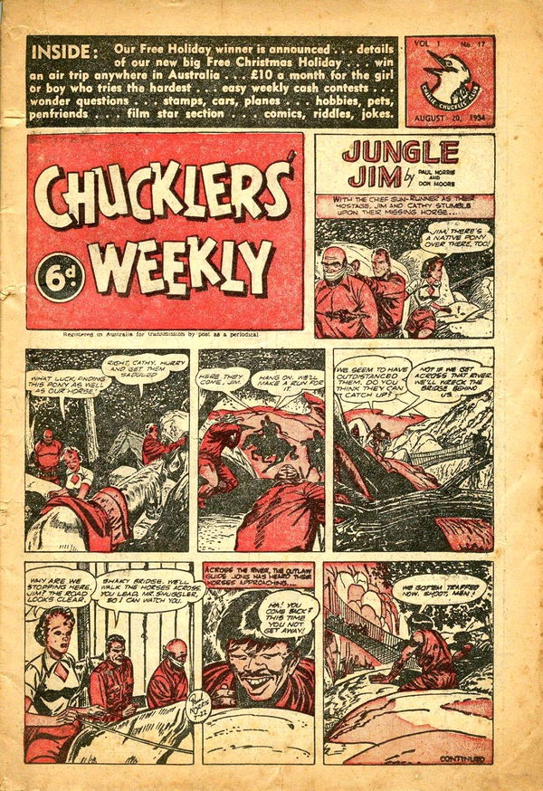 Chucklers' Weekly (Consolidated Press, 1954? series) v1#17 (20 August 1954)