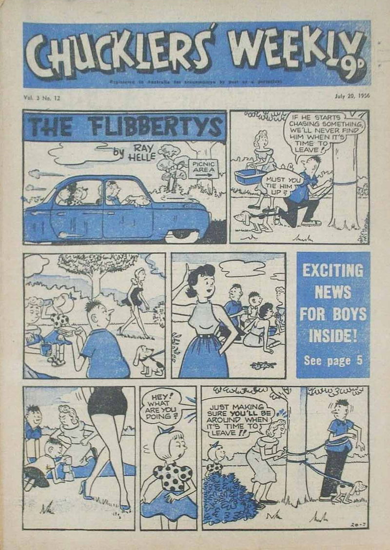 Chucklers' Weekly (Consolidated Press, 1954? series) v3#12 (20 July 1956)